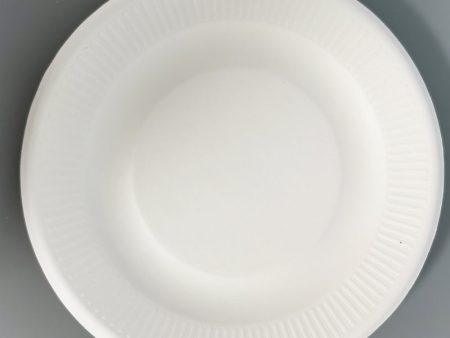 Disposable pulp bowl plates, round plates 10 organic bagasse plates made of natural sugarcane fiber-environmentally friendly, heavy-duty disposable plates, suitable for parties, dining and daily use Online now