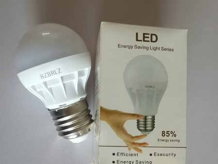 BZBRLZ round bulb, household 15W equivalent A19 LED bulb, white light lighting fixture, 2500K Fashion