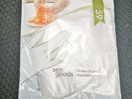 Disposable gloves, transparent food grade gloves, health gloves, 25PCS Box For Sale