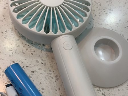 CHENPENG portable electric fan handheld fan, with USB rechargeable battery, personal use USB fan Online now