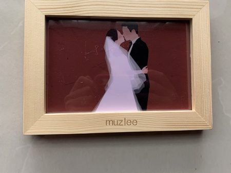 muzlee  Picture Frames Natural - Unfinished Wood Frames with HD Plexiglass , Tabletop and Wall Mounting Display Cheap