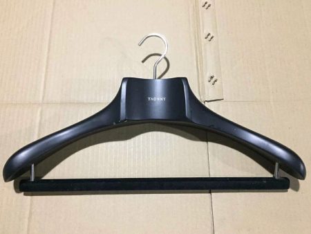 YAONNY Plastic Extra Wide Suit Hangers, Pack of 20, Black Online Hot Sale