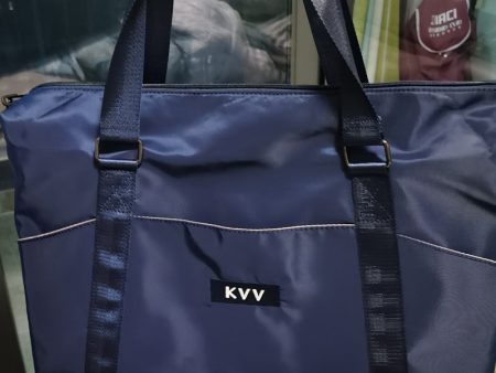 KVV Travelling Bags, Water Repellency Travel Duffle Bag Foldable for Men Women, Navy blue Online Hot Sale