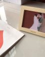 muzlee  Picture Frames Natural - Unfinished Wood Frames with HD Plexiglass , Tabletop and Wall Mounting Display Cheap