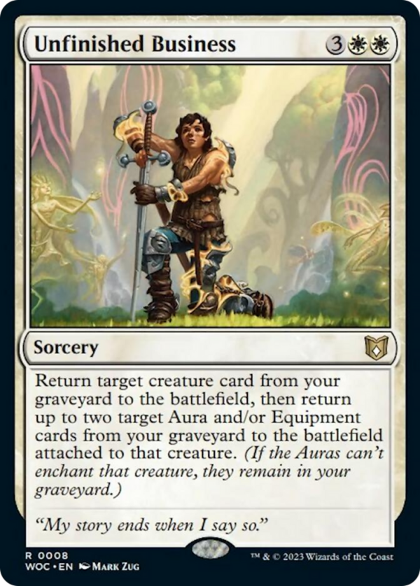 Unfinished Business [Wilds of Eldraine Commander] For Cheap