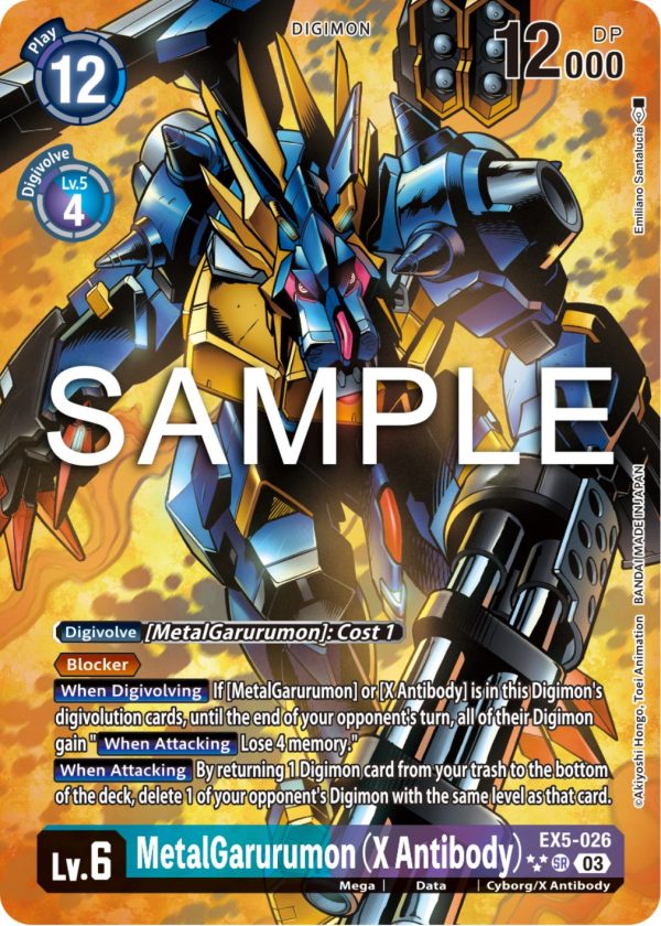 MetalGarurumon (X Antibody) [EX5-026] (English Exclusive Alternate Art) [Animal Colosseum] Sale