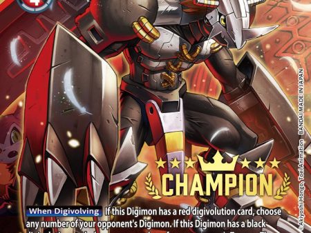 BlackWarGreymon [BT8-070] (Digimon 3-On-3 November 2023 Champion) [New Awakening] on Sale