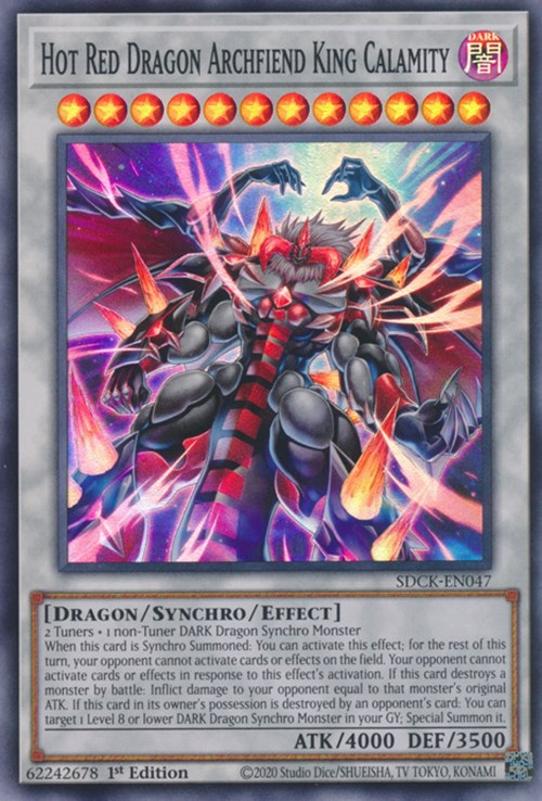 Hot Red Dragon Archfiend King Calamity [SDCK-EN047] Super Rare Cheap