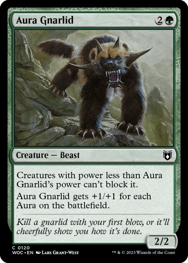 Aura Gnarlid [Wilds of Eldraine Commander] For Discount