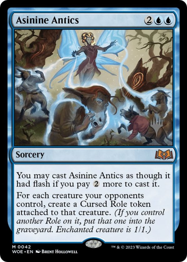 Asinine Antics (Promo Pack) [Wilds of Eldraine Promos] Discount