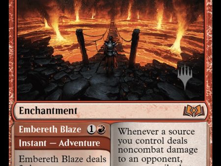 Virtue of Courage   Embereth Blaze (Promo Pack) [Wilds of Eldraine Promos] Cheap