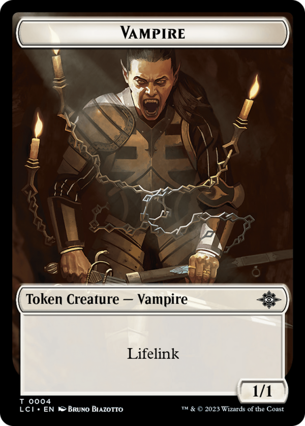 Vampire (0004)    Vampire Demon Double-Sided Token [The Lost Caverns of Ixalan Commander Tokens] Sale