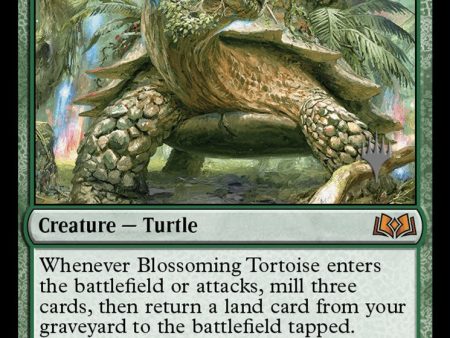 Blossoming Tortoise (Promo Pack) [Wilds of Eldraine Promos] For Cheap