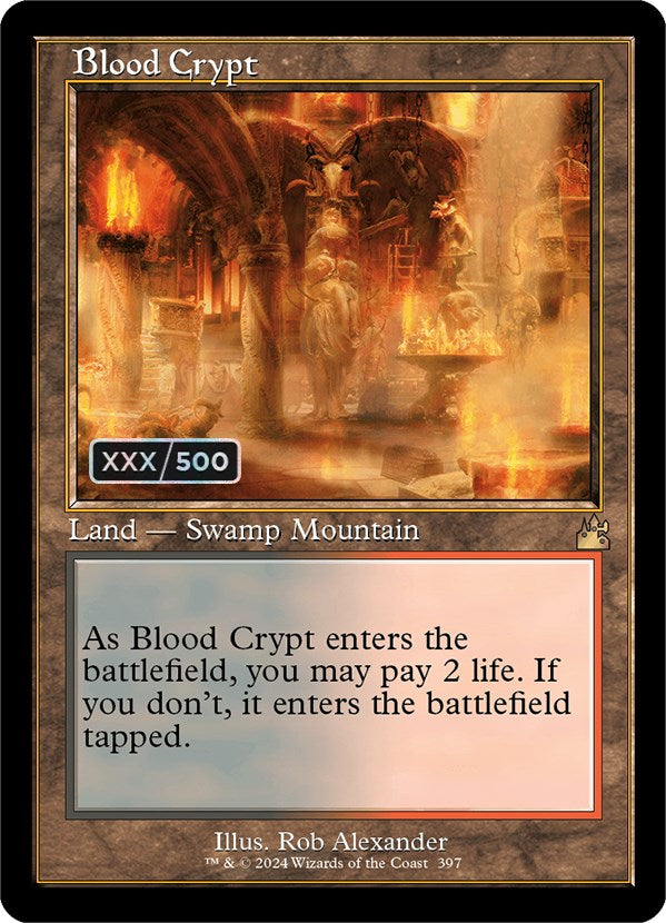 Blood Crypt (Retro) (Serialized) [Ravnica Remastered] Fashion