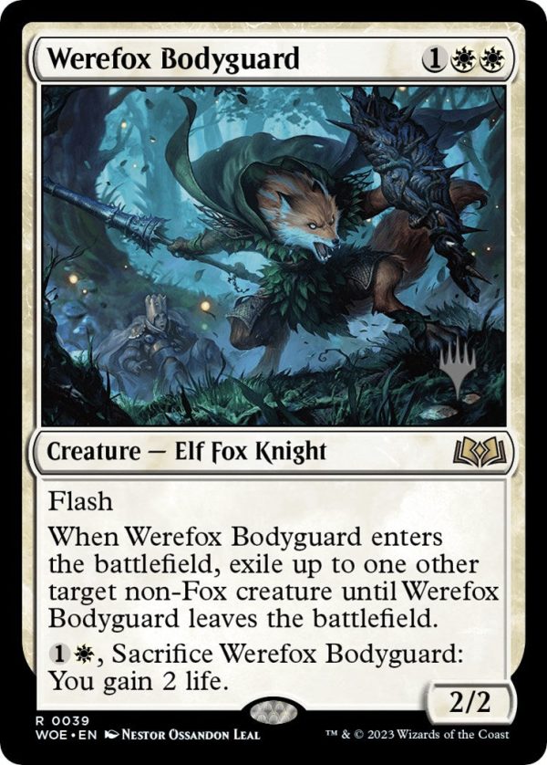 Werefox Bodyguard (Promo Pack) [Wilds of Eldraine Promos] Supply