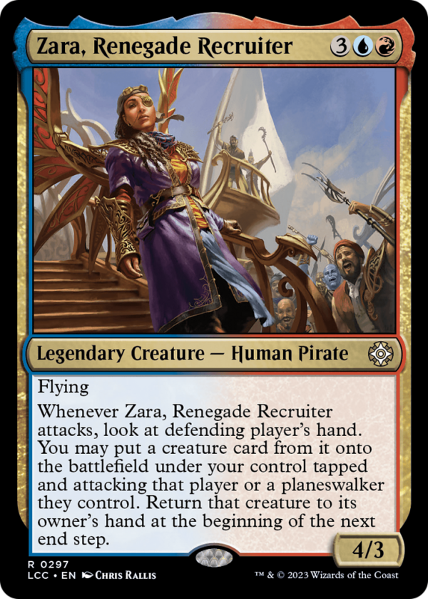 Zara, Renegade Recruiter [The Lost Caverns of Ixalan Commander] Online Sale