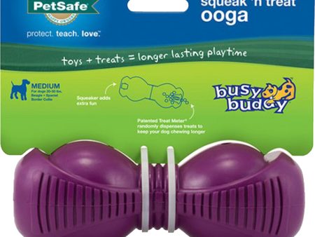 Petsafe - Toys treats - Busy Buddy Squeak  n Treat Ooga Dog Toy Cheap