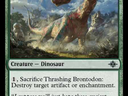 Thrashing Brontodon [The Lost Caverns of Ixalan] Online Hot Sale