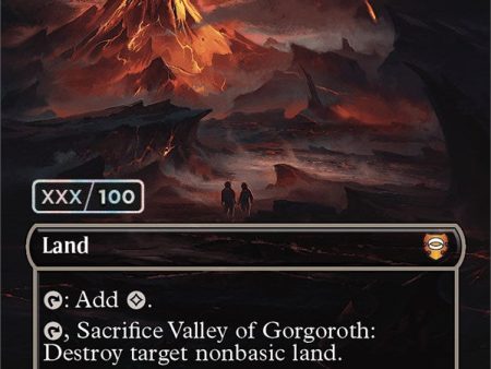 Valley of Gorgoroth - Wasteland (Serialized) [The Lord of the Rings: Tales of Middle-Earth Commander] For Cheap