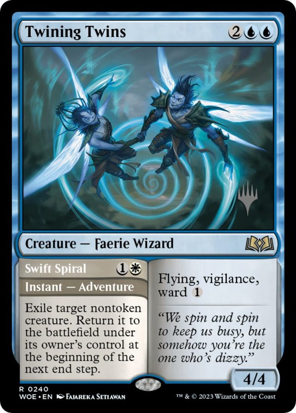 Twining Twins    Swift Spiral (Promo Pack) [Wilds of Eldraine Promos] Online Sale