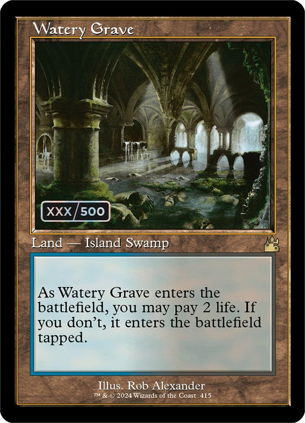 Watery Grave (Retro) (Serialized) [Ravnica Remastered] Fashion