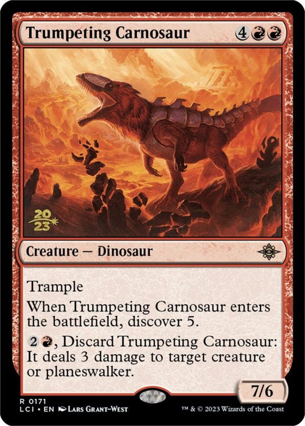 Trumpeting Carnosaur [The Lost Caverns of Ixalan Prerelease Cards] Fashion