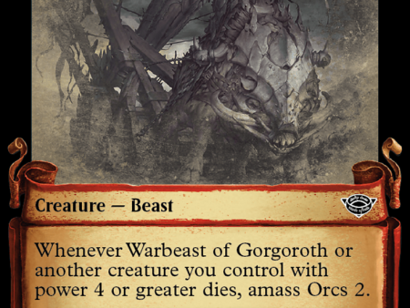 Warbeast of Gorgoroth [The Lord of the Rings: Tales of Middle-Earth Showcase Scrolls] Discount