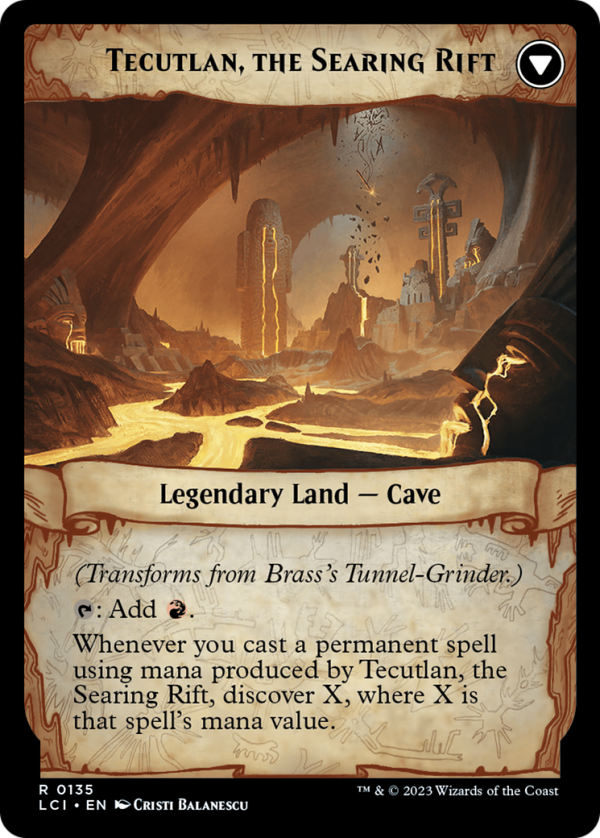 Brass s Tunnel-Grinder    Tecutlan, the Searing Rift [The Lost Caverns of Ixalan Prerelease Cards] Online Sale