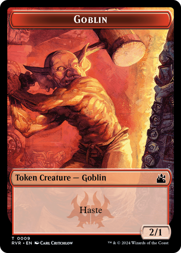 Bird    Goblin (0009) Double-Sided Token [Ravnica Remastered Tokens] Supply