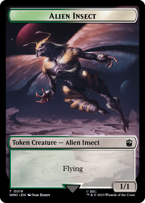 Alien Insect    Mutant Double-Sided Token [Doctor Who Tokens] For Discount