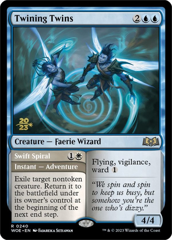 Twining Twins    Swift Spiral (Promo Pack) [Wilds of Eldraine Promos] Online Sale