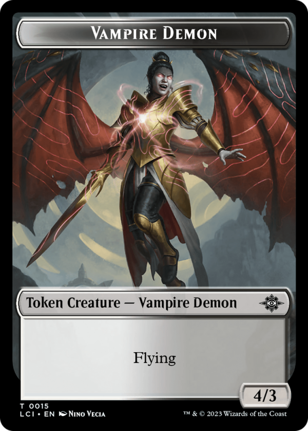 Vampire (0004)    Vampire Demon Double-Sided Token [The Lost Caverns of Ixalan Commander Tokens] Sale