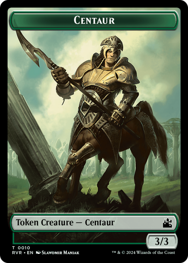 Bird    Centaur Double-Sided Token [Ravnica Remastered Tokens] Sale