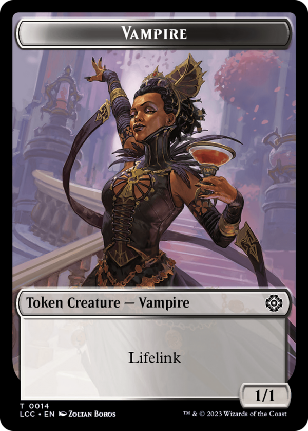 Vampire (0014)    Vampire Demon Double-Sided Token [The Lost Caverns of Ixalan Commander Tokens] Supply