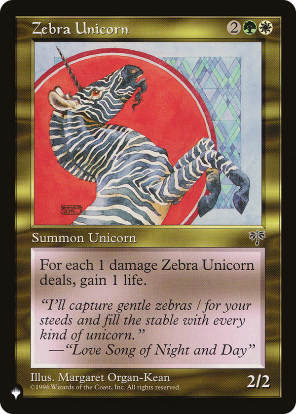 Zebra Unicorn [The List] Discount