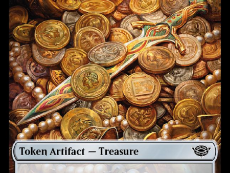 Treasure    Food (0023) Double-Sided Token (Surge Foil) [The Lord of the Rings: Tales of Middle-Earth Tokens] For Cheap