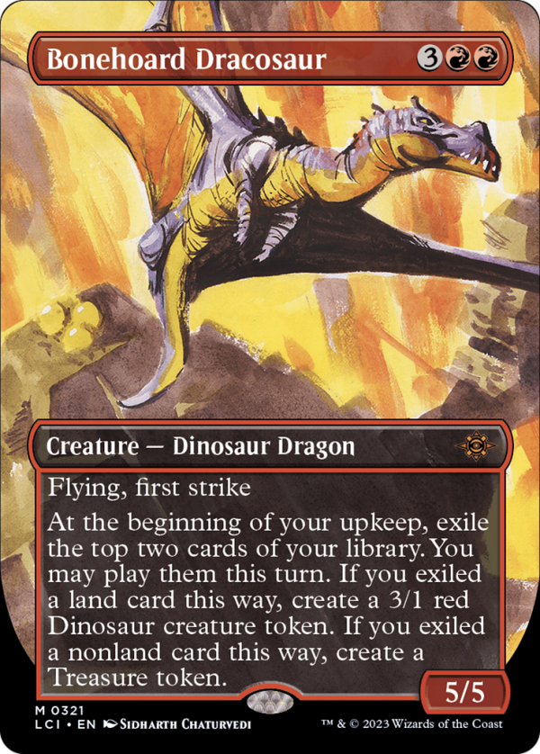 Bonehoard Dracosaur (Borderless) [The Lost Caverns of Ixalan] Supply