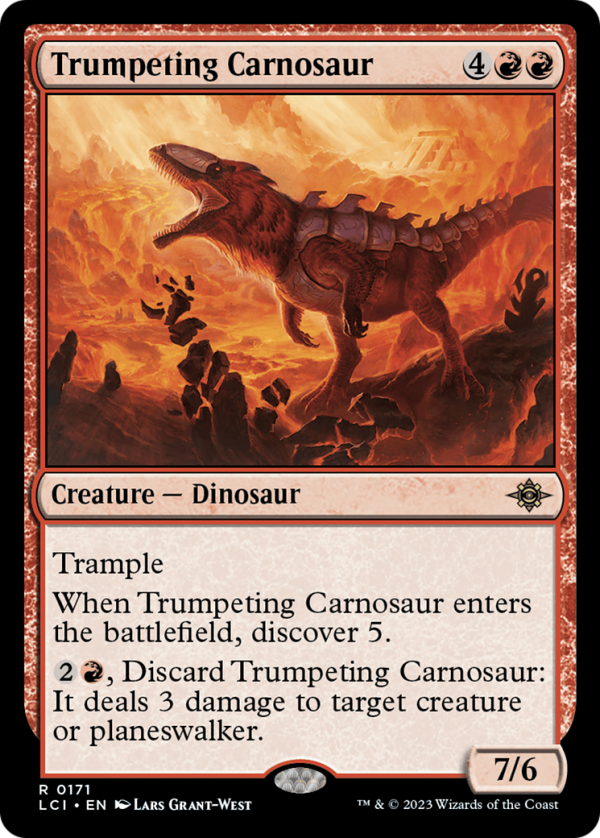 Trumpeting Carnosaur [The Lost Caverns of Ixalan] Cheap