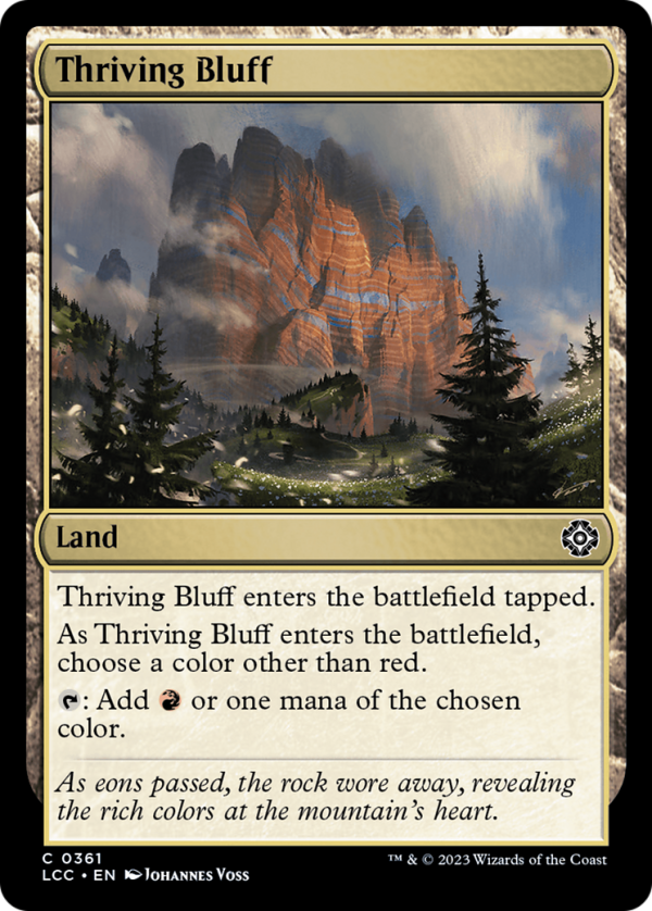 Thriving Bluff [The Lost Caverns of Ixalan Commander] Online now