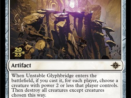 Unstable Glyphbridge    Sandswirl Wanderglyph [The Lost Caverns of Ixalan Prerelease Cards] Fashion