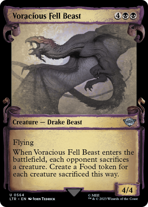 Voracious Fell Beast [The Lord of the Rings: Tales of Middle-Earth Showcase Scrolls] Supply