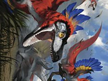 Wrathful Raptors Art Card [The Lost Caverns of Ixalan Art Series] Hot on Sale