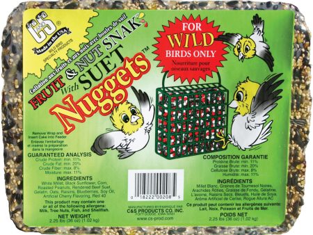 C And S Products Co Inc P - Fruit & Nut Snak Cake With Suet Nuggets Online Sale