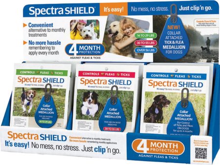 Durvet - Flea And Tick  D - Spectra Shield For Dogs Counter Display Supply