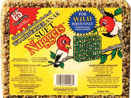 C And S Products Co Inc P - Woodpecker Snak With Peanut Suet Nuggets For Discount