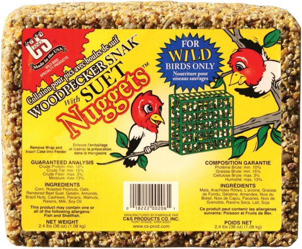 C And S Products Co Inc P - Woodpecker Snak With Peanut Suet Nuggets For Discount